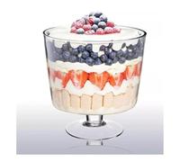Entertain Footed Dessert Bowl Set - Ideal for Ice Cream, Trifle, Sundae, and Jello - Stylish and Durable Glass Bowls for Parties and Home Use