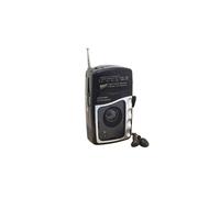 'Entertainer'' 2 Band Dc Personal Radio with Earphones - Black