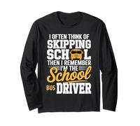 Entertaining School Bus Professional Comedy for Staff Long Sleeve T-Shirt