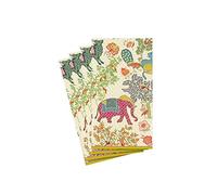 Entertaining with Caspari 15-Pack Le Jardin De Mysore Guest Towels