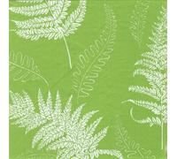Entertaining with Caspari Set of Two Fern Green Lunch Napkins Packages, 20 per Package