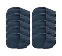 Entgoinggo 10 Pack For Golf Iron Covers Double-Layer Club Head Protectors With Perforated For Easy ID Flexible Sleeves Guard Against Scratches And Impacts(10 L blue)