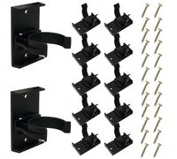 Entgoinggo 12 Pcs Cabinet Plinth Clips Adjustable Kickboard Fixing Brackets For Furniture Feet Plastic Leveler Legs For Kitchen Cupboards Bathrooms Shops And Hotels