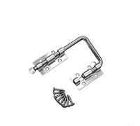 Entgoinggo 2 Pack Multi-angle Adjustable Door Bolt Left Right Zinc Alloy Security Latch For Fences Sliding Push-pull Doors Complete With Fixing Mounting Screws(A)