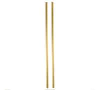 Entgoinggo 2 Pack Solid Brass Rods For Lathe Bar Kit Round Metal Bar High Strength Excellent Cutting Drilling Performance For DIY Crafts Model Making Projects