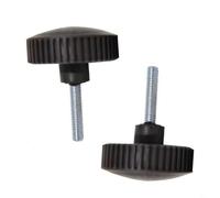 Entgoinggo 2-pcs Canopy Fixing Screws Bolt Black For Garden Swing Chair Attachment Outdoor Furniture Hardware Replacement Parts 5.7x7cm