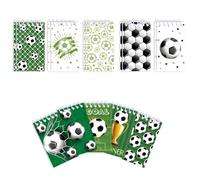 Entgoinggo 20 Pcs Soccer Miniature Notepads