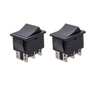 Entgoinggo 2Pcs Automatic Reset Throttle Switch, For 6-24V Children Electric Ride On Car 10A High Current Bidirectional Control Pedal Replacement Parts, With Plug-In(6PIN)