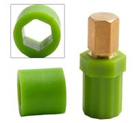 Entgoinggo 3-PCS Brass Sturdy Shear Shaft Coupler,Quick and Easy Repair,For KitchenAid KP Series Pasta Roller,Green,10.8 * 7.11 * 1.5cm