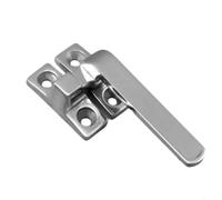 Entgoinggo 304 Stainless Steel Handle Lock For Casement Window Shutter Latch Anti-Rust Door Knob Buckle For Office Hotel Restaurant Fire Escape Wood Doors Modern Silver Finish(Large right)