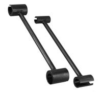 Entgoinggo 3pcs Adjustable Wrench Set for Door Hinge Gaps Compatible with 14/19mm and 23/25mm Flags (Silver)