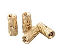 Entgoinggo 4 Pack Brass Hinges Concealed Invisible For Jewelry Box 180 Degree Opening Heavy Duty Copper Hardware For DIY Furniture Cabinet Table Door(10mm)