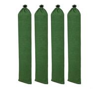 Entgoinggo 4 Pack Encrypted Canvas Flood Control Sandbags Heavy Duty Water Barrier, With Elastic Seal, For Home Door Garden Storm Protection(19 * 100cm)