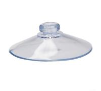 Entgoinggo 55MM/50MM Round Button Suction Cups, 4/10pcs PVC Plastic Suckers Without Hooks, Clear Mushroom Head Suction for Home Decoration Outdoor Glass Window(10pcs 5cm)