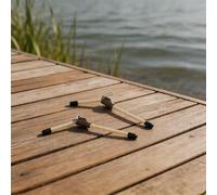 Entgoinggo 5Pcs Anti- Leger Boom Feeder Rig, For Carp Fishing Quick Change Clip Metal PVC Terminal Tackle Reduces Line Twists 4 Sizes 7/10/12/15cm Black Silver(B)