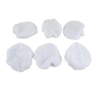 Entgoinggo 6Pcs Wool Polishing Bonnet Buffer Pads For Car Polisher Soft Imitation Cashmere Auto Detailing Kit For Electric And Air Machines With Elasticated Fastening