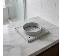 Entgoinggo ABS Air Vent Cover With Adjustable Louvers For Efficient Airflow And Backdraft Prevention Weather Protection Grille Compatible With Extractor(5in White)