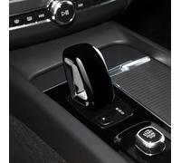 Entgoinggo ABS Gear Shift Cover For Volvo C60 2018-2026, XC90 2015-2026, S60, S90, V90, XC40, Gear Shift Knob Cover Hollow Knob Protector For Car Interior Upgrade(Black)