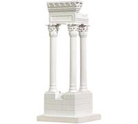 Entgoinggo Abstract Resin Roman Column Statue For Home Temple Pillar for SCULPTURE Art Home Office Living Room Decoration Shelf Display Ornament European Style Decor Artistic Accent(A)