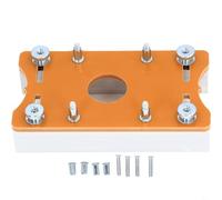 Entgoinggo Aluminum Wood Trimmer Router Base 2 in 1 Compact Palm Router Slotting Bracket for Woodworking Projects(A)