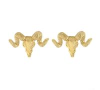 Entgoinggo Antique Copper Animal Hook Handle 4.3cm Brass(A)