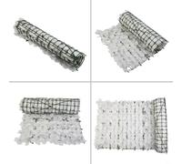 Entgoinggo Artificial For Cherry Blossom Hedge Privacy Fence Screen Dense PE Garden Windbreak Panel For Wall Decoration And Outdoor Shielding Weather Resistant(white)