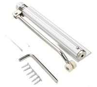 Entgoinggo Automatic Door Closer With Soft Close Device Self Closing Hinge For Interior Doors Adjustable Hydraulic Buffer Silent Aluminum Alloy Mechanism For Home Office(Porcelain White)