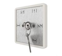 Entgoinggo Automatic Door Five-Position Key Switch Controller For Sliding Doors Brushed Aluminum Weatherproof Panel With Keys for versatile Modes For Secure for access Control