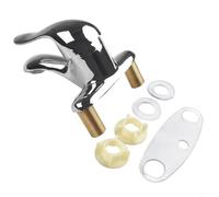 Entgoinggo Basin Mixer Tap For Bathroom Sink With Hot And Cold Water Control Plastic Steel Alloy Construction Electroplated Finish Built-In Ceramic Valve Core Smooth(Alloy type)