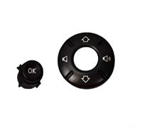 Entgoinggo Black Steering Wheel Volume Control Button Cover Compatible for BMW Cooper Clubman Countryman F54-F60 2014-2021(B)