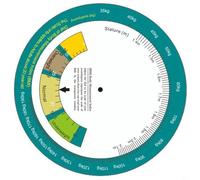 Entgoinggo BMI Weight Calculator, For Dial Wheel, For Wall Mounted Body Mass Index Measurement Quick Reference Chart To Identify Healthy Obese Underweight Categories(MS10)
