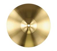 Entgoinggo Brass Cymbals For Drum Kit Professional Percussion Hi-Hat Crash For Splash Set Golden Tone For Jazz Rock Practice And Stage Performance By Musicians(12inch)