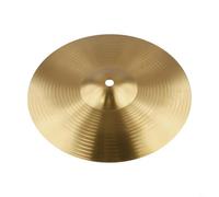 Entgoinggo Brass Cymbals For Drum Kit Professional Percussion Hi-Hat Crash For Splash Set Golden Tone For Jazz Rock Practice And Stage Performance By Musicians(10inch)