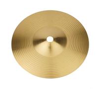 Entgoinggo Brass Cymbals For Drum Kit Professional Percussion Hi-Hat Crash For Splash Set Golden Tone For Jazz Rock Practice And Stage Performance By Musicians(6inch)