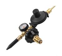Entgoinggo Brass Fitting Helium Balloon Regulator Inflator Valve With Easy-to-Read Gauge for Latex and Foil Balloons G5/8 Thread(G5/8)