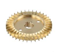 Entgoinggo Brass Water Impeller Self Priming Double Sided Design For Sewage Pipeline Systems Residential And Industrial Use Replacement Part Gold Finish(OD60mm ID12mm)