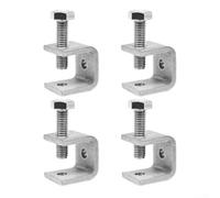 Entgoinggo C-clamp Jaw, Stainless Steel C-Clamp Clamp 20MM Heavy Duty G-Clamp Woodworking Clamp Auto Building Household for Desk Tablet Woodworking (4Pcs)