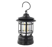 Entgoinggo Camping Light, Rechargeable LED Camping Lantern With Stepless Dimming, Portable Vintage Horse Lamp Style For Outdoor Camping