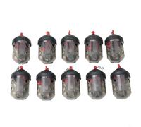 Entgoinggo Cap Swim Feeder, For Maggots And Groundbait Easy Fill Block End Basket, For River Match Angling Strong Plastic Fishing Tackle Accessories(10pcs)