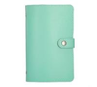 Entgoinggo Cash Savings Book, With Money Clip PU Leather Budget Binder, For Banknote Storage And Expense Tracking Portable Wallet Organizer, For Daily Finance Management(Green)