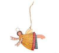 Entgoinggo Christmas Angel Ornaments,Metal Angel Ornaments For Christmas Trees, Christmas Plush for ELF Hanging Ornament Crafts Pendant, for Xmas Party Home Decorations(A)