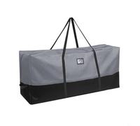Entgoinggo Christmas Tree Storage Bag And Wreath Container Heavy Duty 600D Holiday Decor Organizer, With Handles Weather Resistant Protection, For Seasonal Storage(GrayBlack122*38 * 51cm)