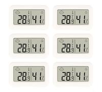 Entgoinggo Digital Thermo-Hygrometer, 3PCS/6PCS Room Thermometer Hygrometer With LCD Display, Comfort Indicator Symbols For Household Rooms(6PCS)