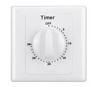 Entgoinggo Digital Timer Switch, With Countdown Function, For Home Appliances 15A Mechanical Electronic Control Socket, For Water Heaters Fans Pumps And Chargers(30 minutes)