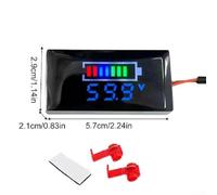 Entgoinggo Digital Voltmeter DC 12V-150V LED Display Panel Voltage Monitor Battery Tester For Motorcycle Electric Vehicle(blue)