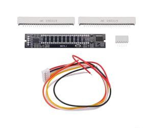 Entgoinggo Dual 12-Bit Audio For Spectrum Analyzer Board DIY VU Meter Kit With Adjustable And Peak Display For 7-12V Stereo Level Indicator(Parts)