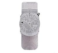 Entgoinggo E6B Flight Computer Circular Slide Rule Aircraft Training Navigation Calculator Wind Correction Computing Ruler For Pilot Students(E6B-L)