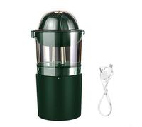 Entgoinggo Electric Citrus Juicer Squeezer Wireless Orange Juice Extractor Machine, With Dual Cones USB Rechargeable Quiet Stainless Steel Press, For Home Kitchen(green)