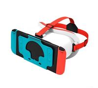 Entgoinggo Explore New Worlds Immersive 3D Gameplay with For NS Virtual Reality Headset for Switch (white)