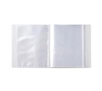 Entgoinggo for A6 Clear Pocket Photo Album, 40 Pockets, Transparent White, 16.1cm x 12.8cm